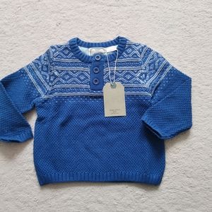2/30 Zara little boy hand  fair isle sweater
